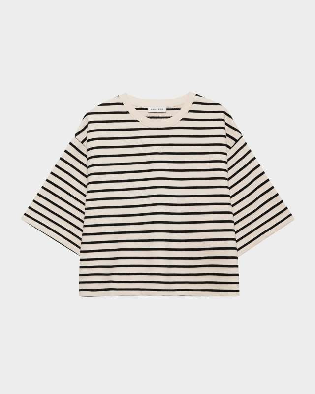 Myers Stripe Cropped Tee